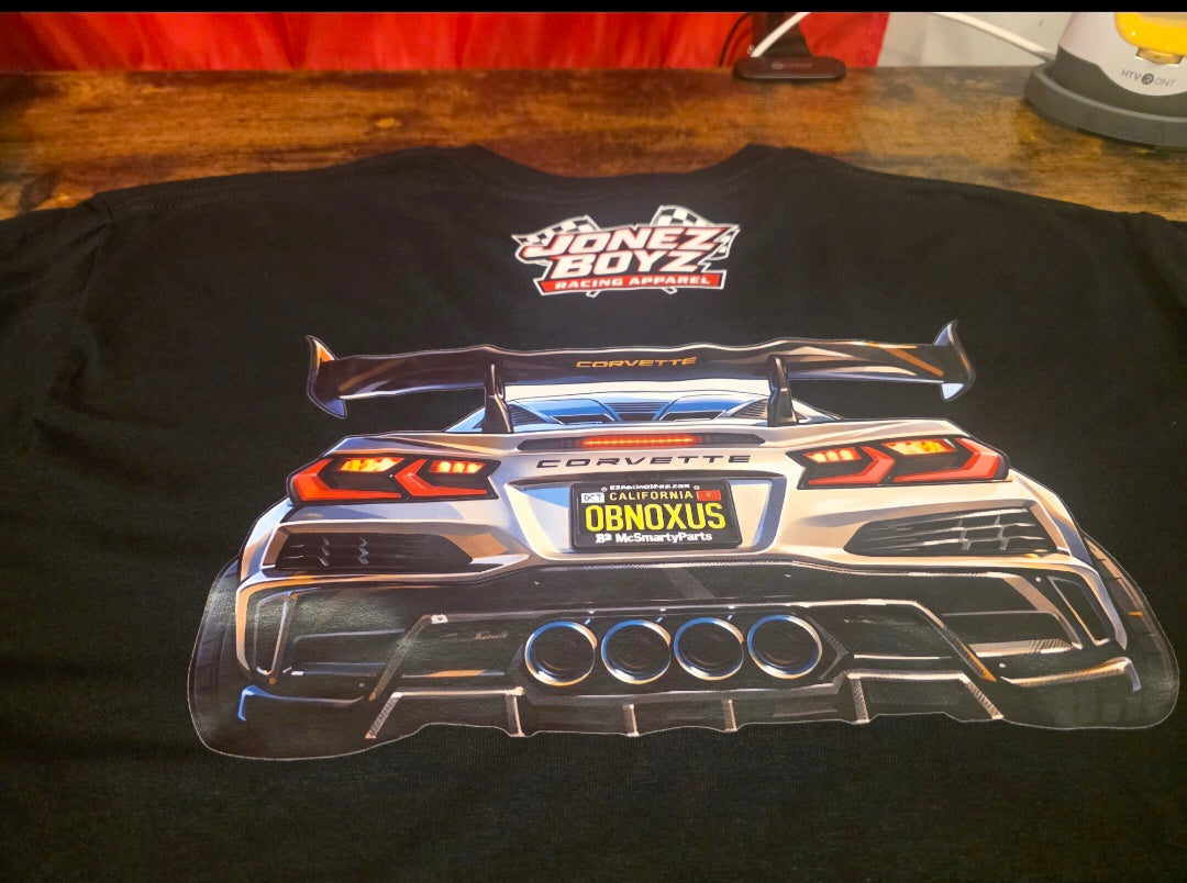 Customized t-shirt with your car or bike on the back.