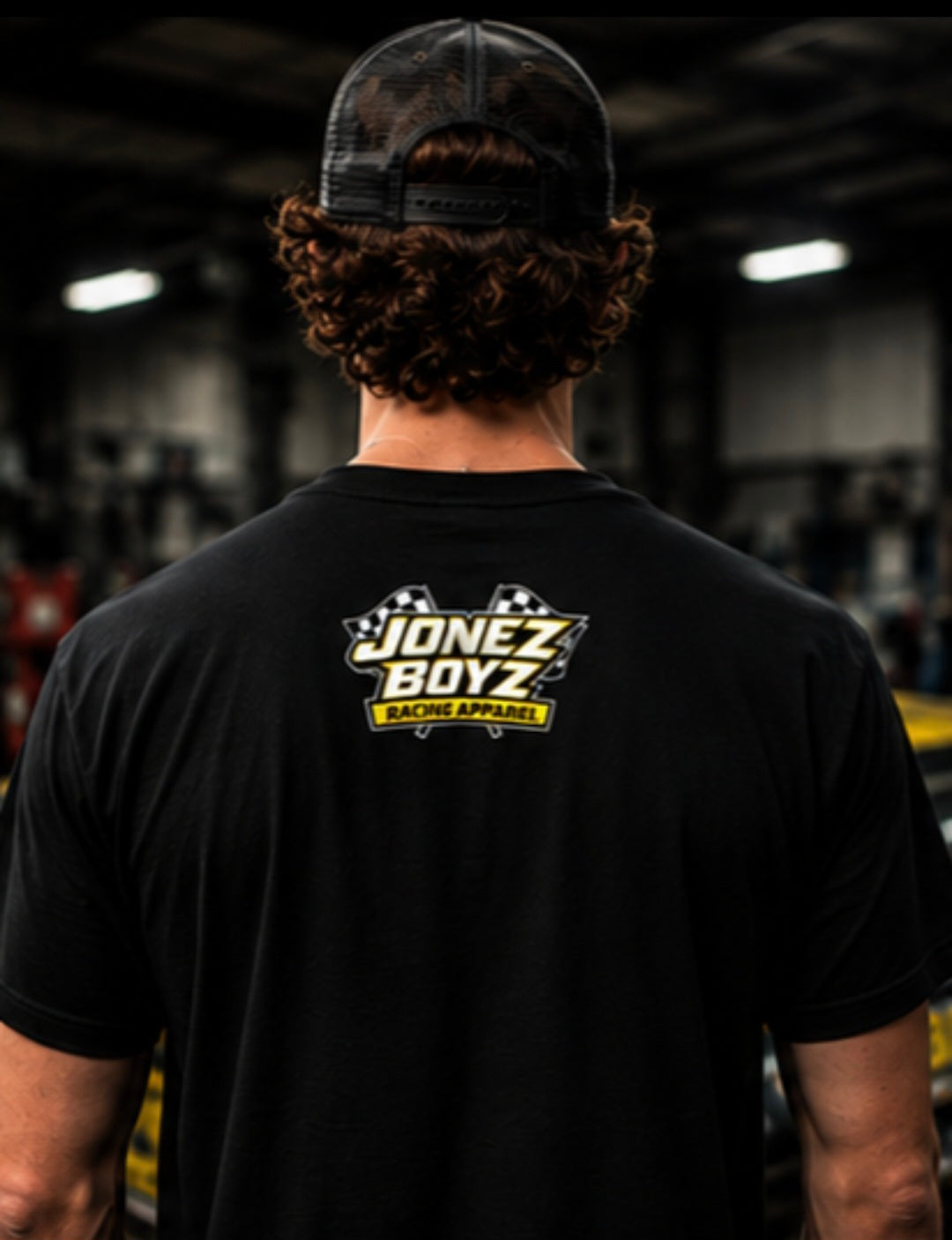 JONEZ BOYZ RACING APPAREL – Signature Logo Tee (Alternate) Blazing Yellow