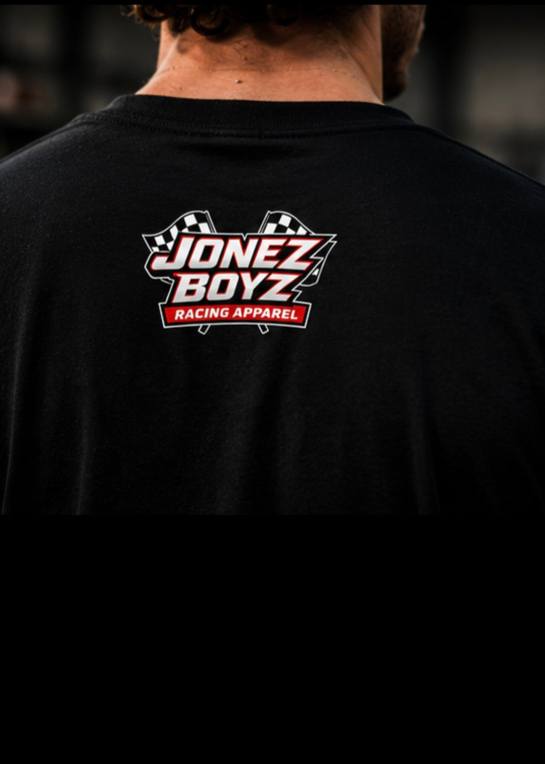 JONEZ BOYZ RACING APPAREL Signature Logo t-shirt- Fire Red🔥